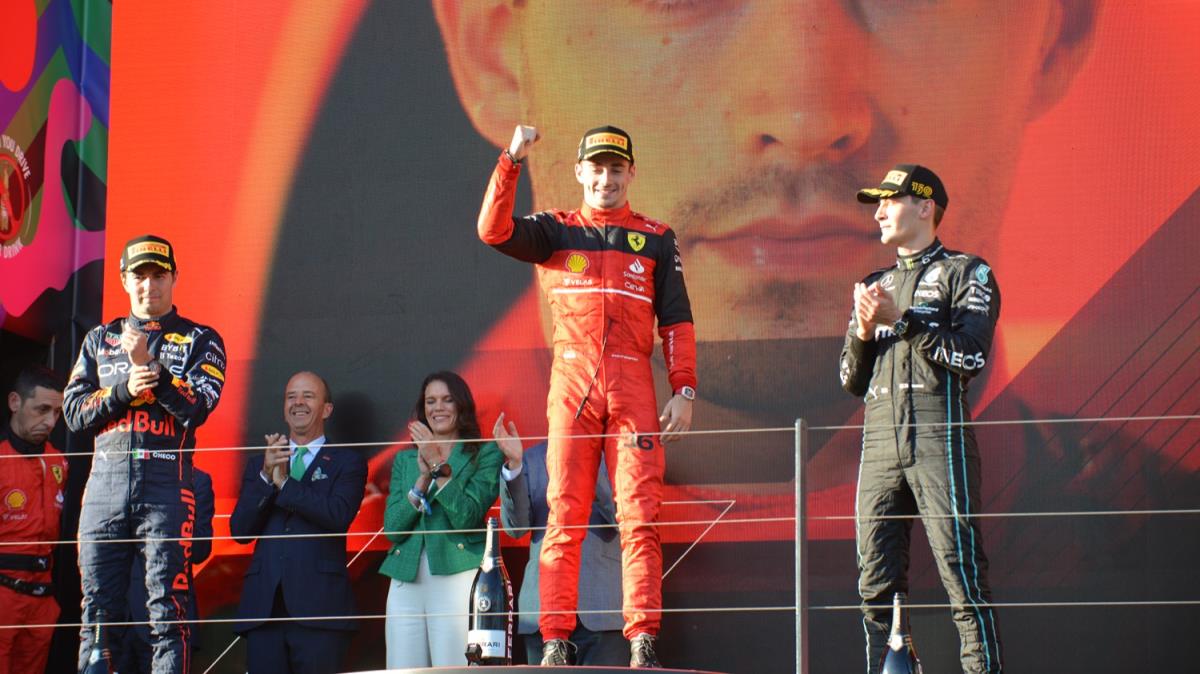 Formula 1 Avustralya Grand Prix'sinin galibi Charles Leclerc 