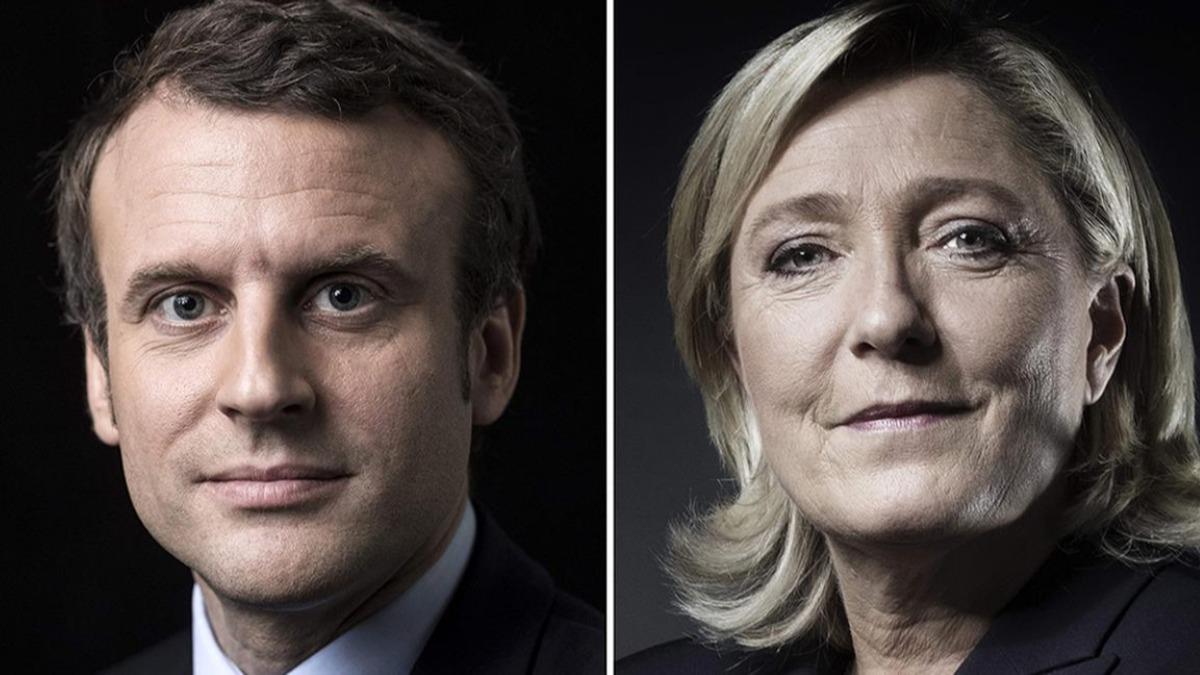 Fransa'da Macron ve Le Pen cumhurbakanl iin yeniden yaracak