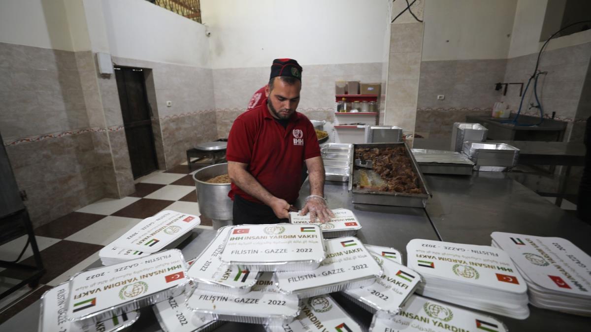 HH'dan Gazze'deki ihtiya sahiplerine iftar yemei