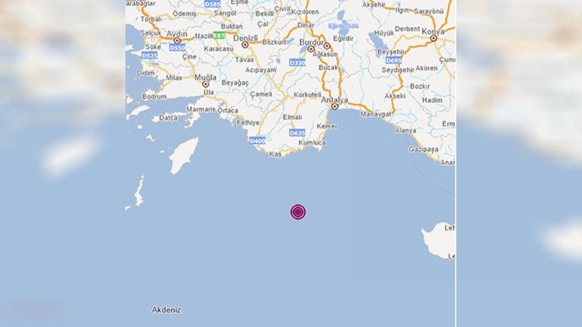 Antalya'da 4.1 byklnde deprem!