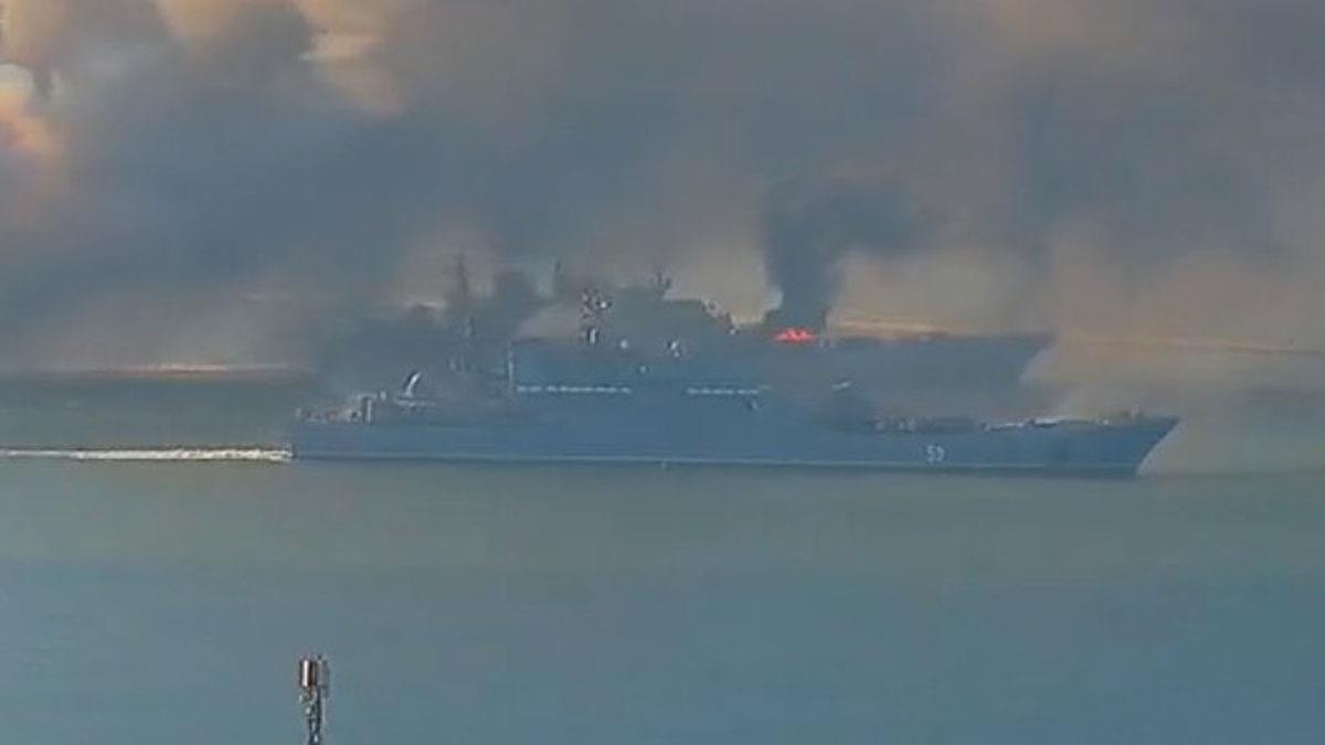 ''Moskova'' kruvazr gemisindeki mhimmat patlamalar durduruldu