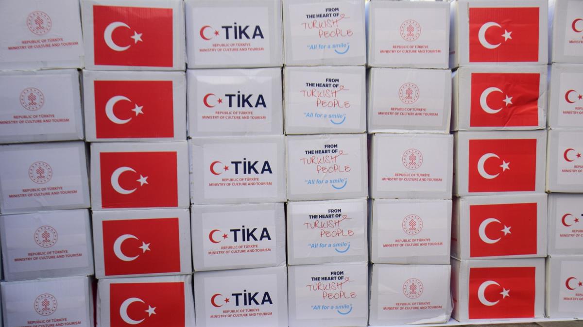TKA'dan Arnavutluk'taki ihtiya sahiplerine ramazan ay vesilesiyle gda paketi yardm