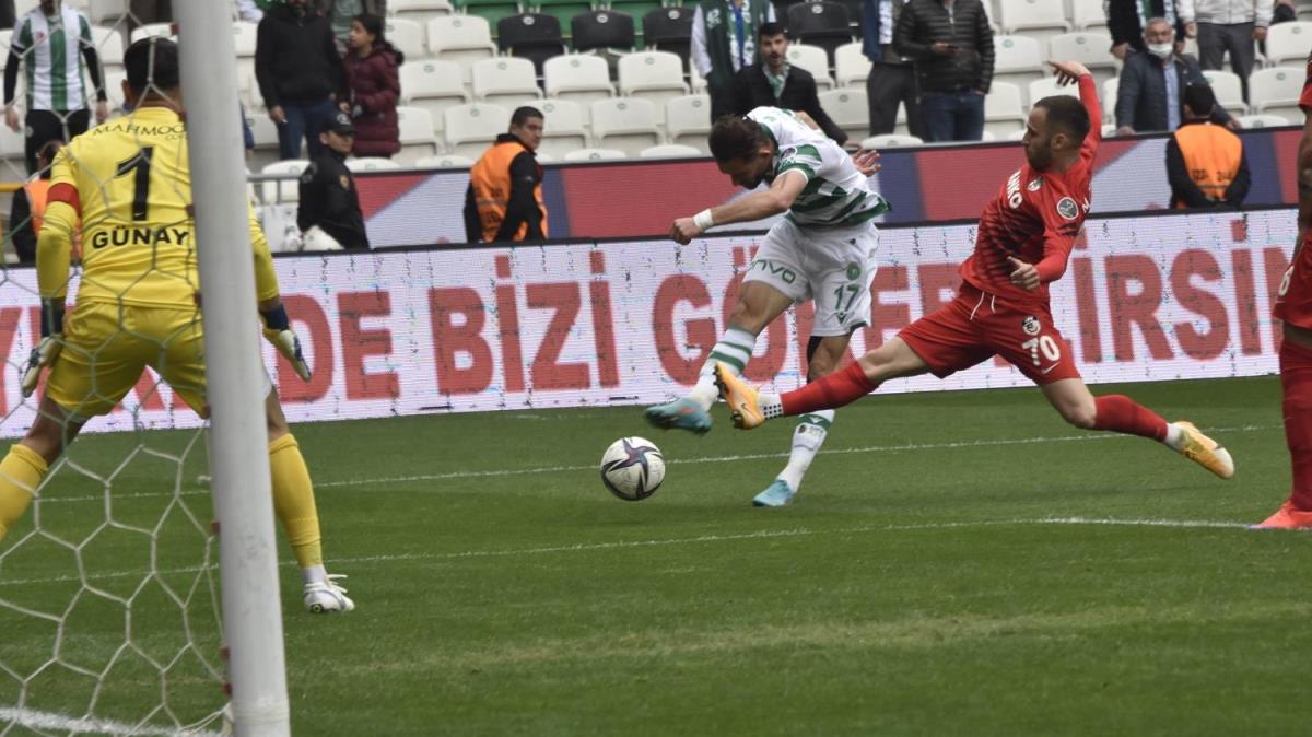 Konyaspor, Gaziantep FK'y farkl yendi