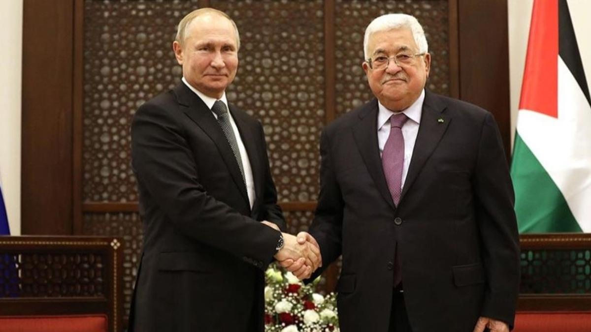 Putin ve Abbas Filistin meselesini grt 