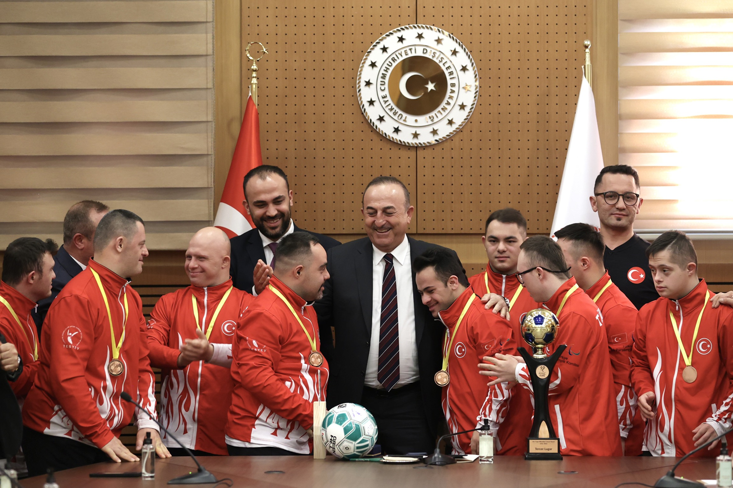 Bakan avuolu, Down Sendromlular Futsal milli takm oyuncularn kabul etti