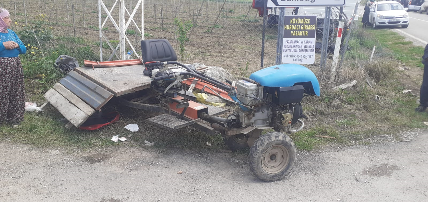 Kamyonet ile tar�m arac� �arp��t�, bir ki�i hayat�n� kaybetti