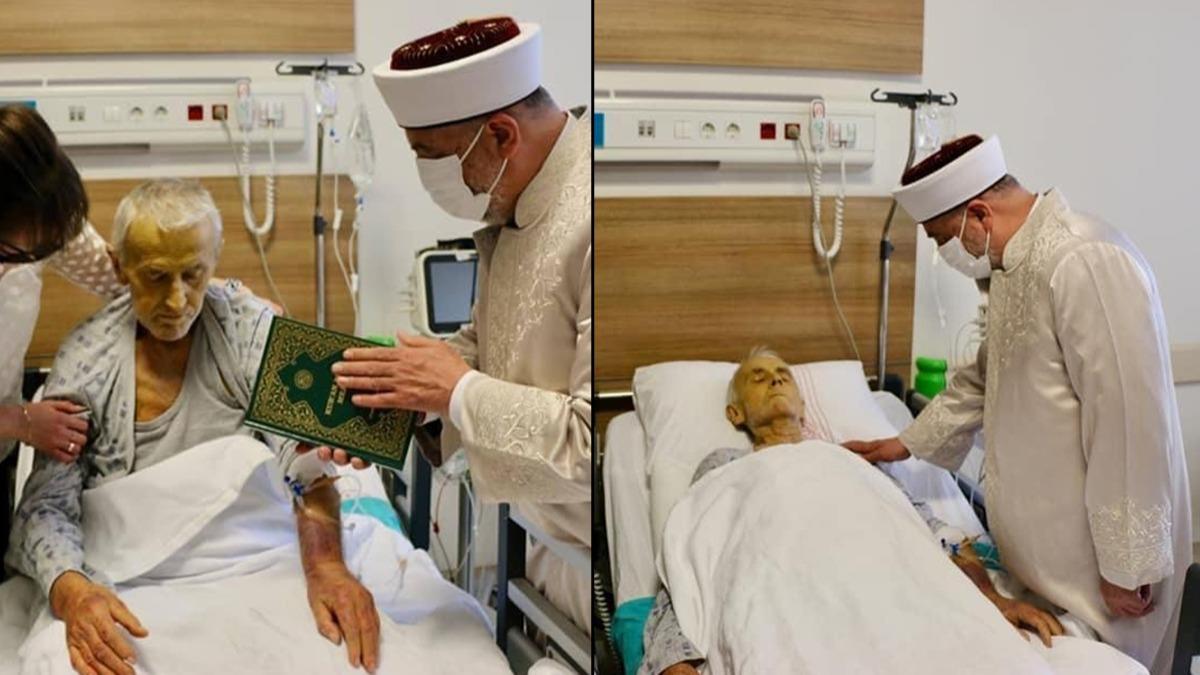 62 yanda hidayete erdi! Hastane odasnda Mslman oldu