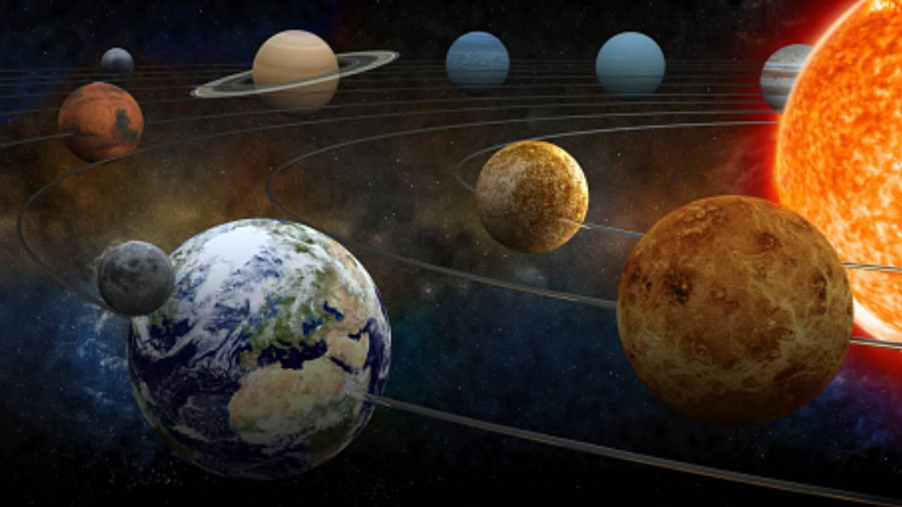 4 gezegen gkyznde ayn izgide buluuyor