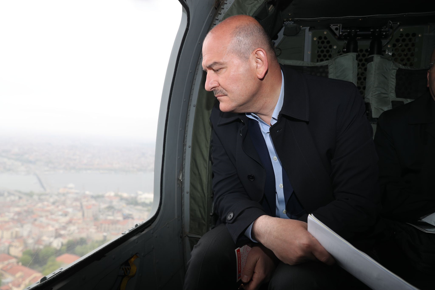Bakan Soylu 'Bayram�n�z Kemerli Olsun' slogan�yla T�rkiye genelinde ba�lat�lan trafik denetimine kat�ld�