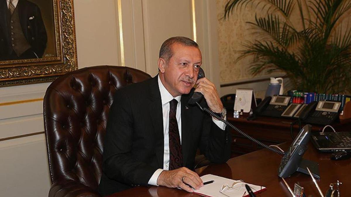 Cumhurbakan Erdoan, Umman Sultan Heysem bin Tark ile telefonda grt