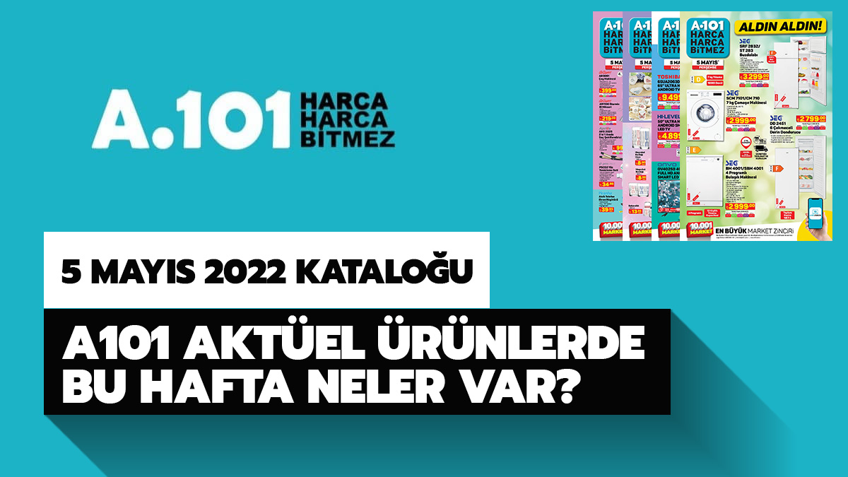 A101'de bu hafta neler var? A101 5 Mays 2022 aktel rnler katalou