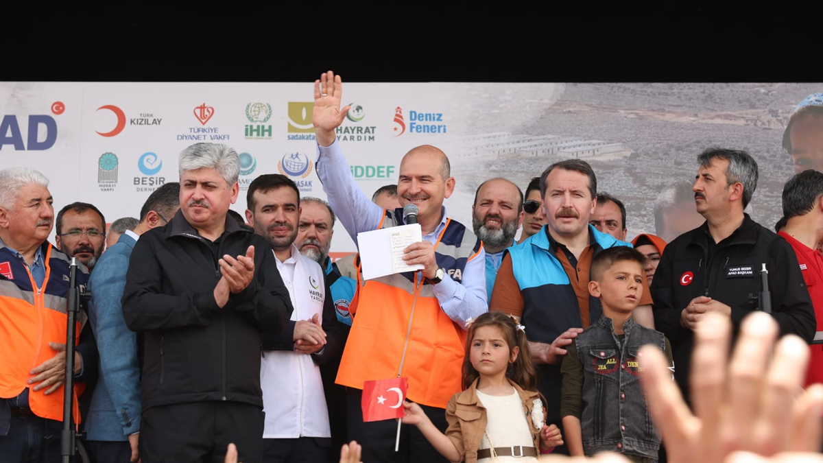 ��i�leri Bakan� Soylu, �dlib'te temaslarda bulundu