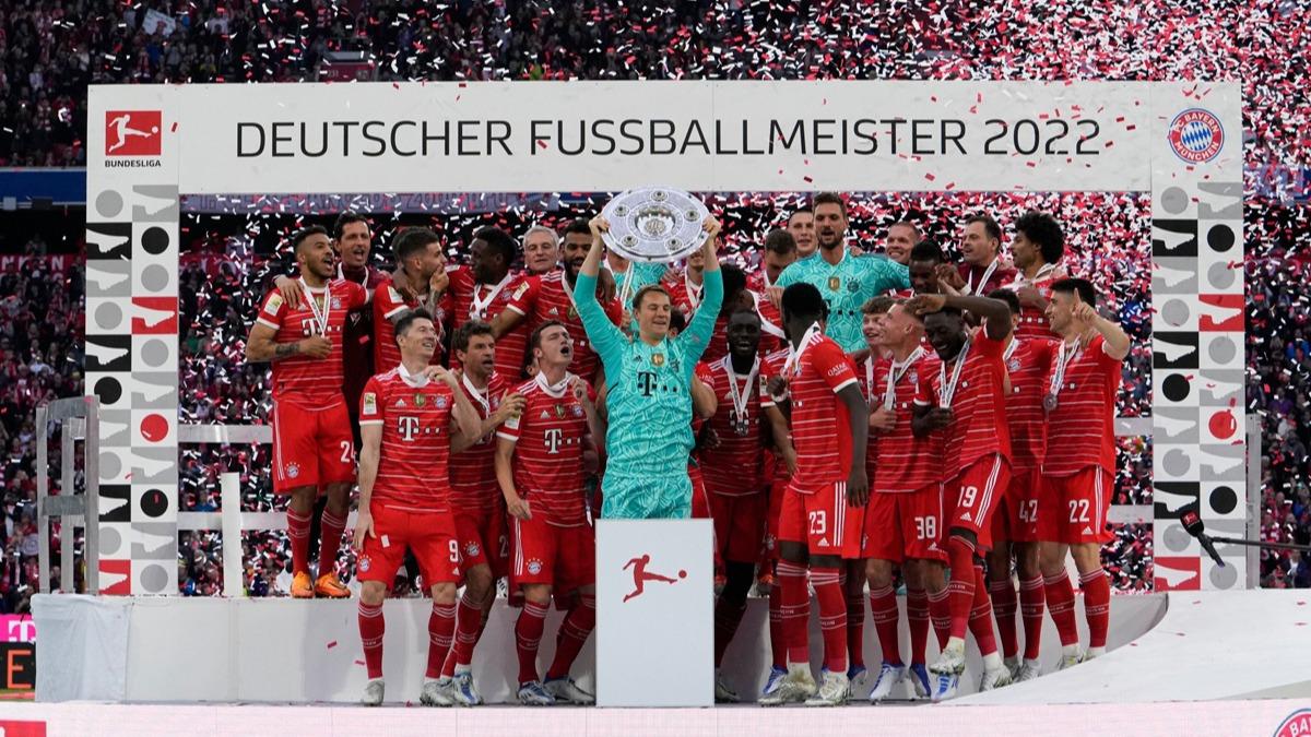 Bundesliga ampiyonu Bayern Mnih kupasn ald