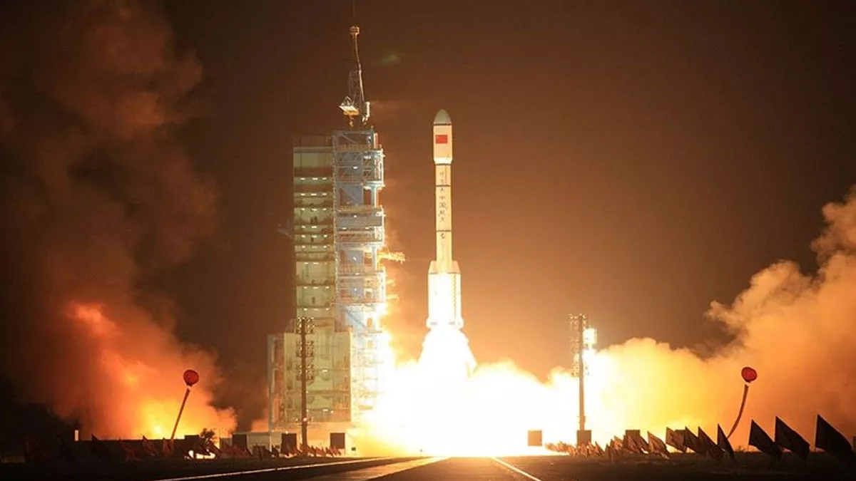 in, Tiencou-4 kargo mekiini uzay istasyonuna yollad