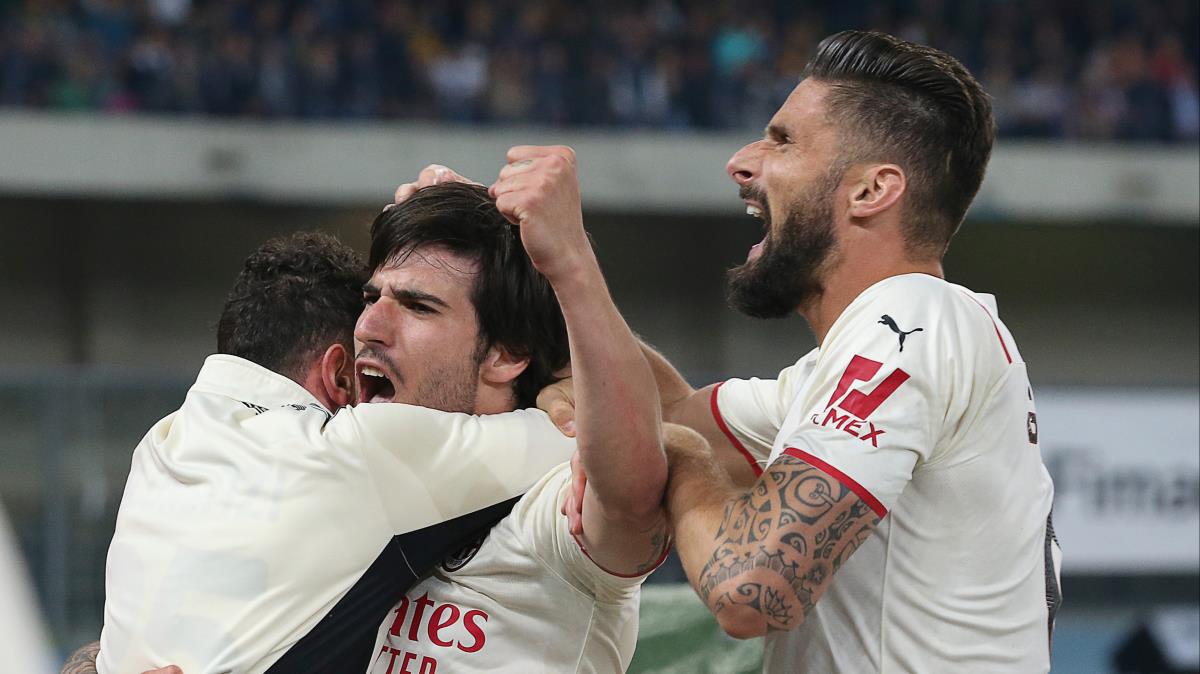 Milan deplasmanda Hellas Verona'y farkl yenerek liderliini srdrd
