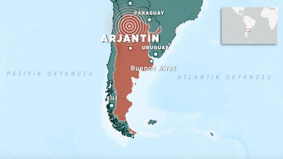 Arjantin'de 6,8 byklnde deprem