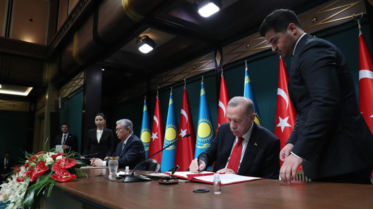 ''Trkiye ile Kazakistan arasnda Gelitirilmi Stratejik Ortakla likin Ortak Bildirisi'' yaymland