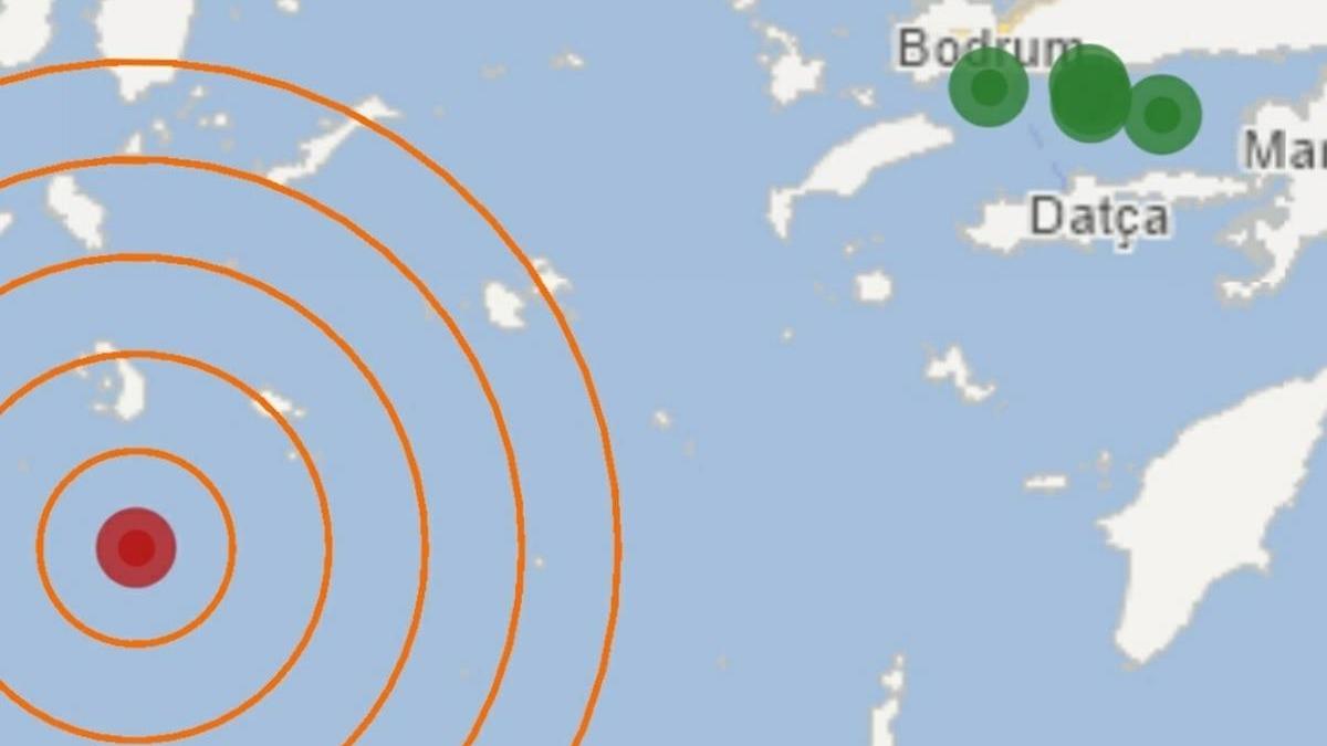 Ege Denizi'nde 4 byklnde deprem