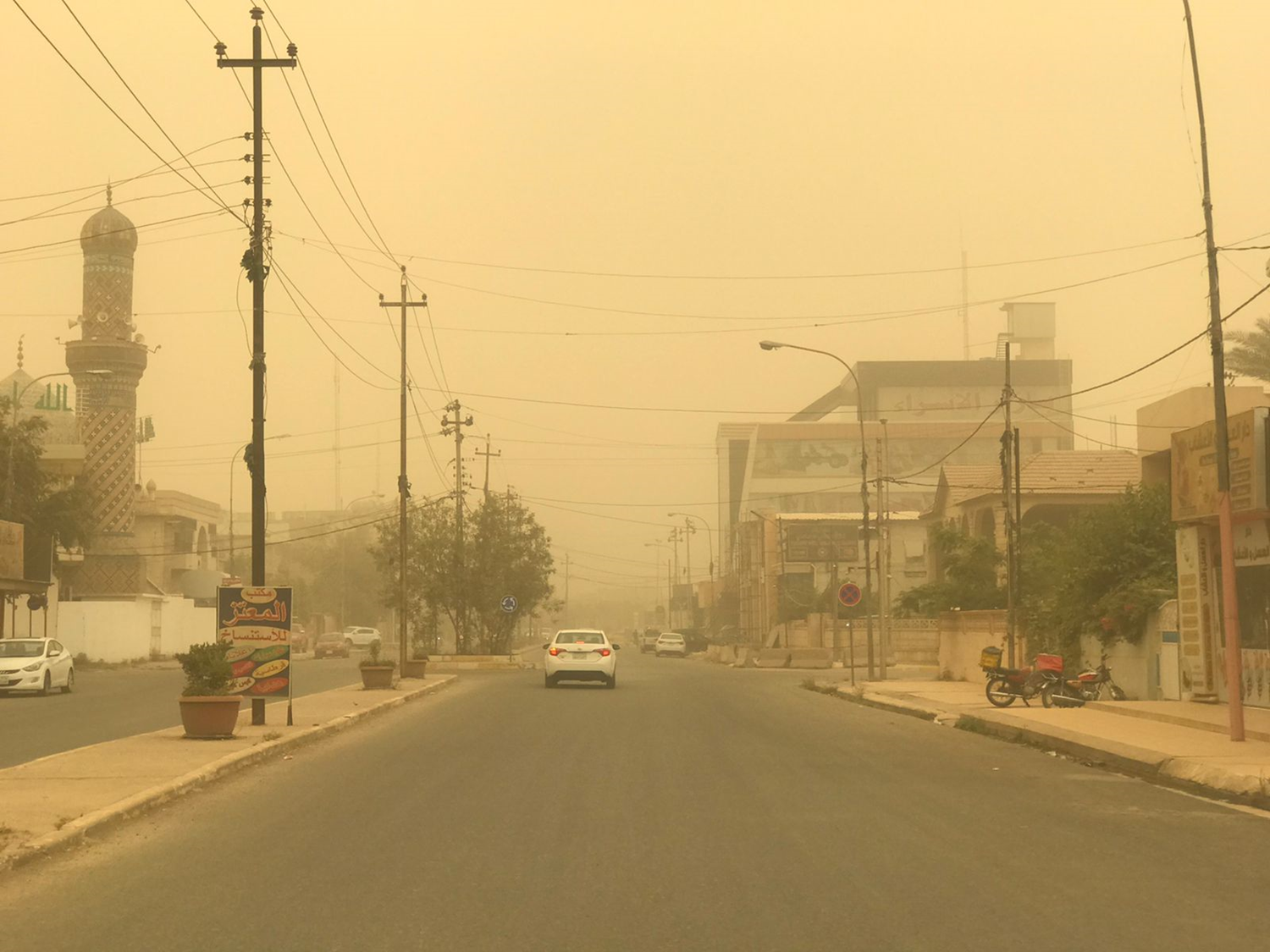 Irak'ta kum frtnas nedeniyle 4 bin kii hastanelere kaldrld