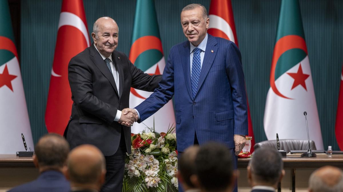 Cumhurbakan Erdoan, Cezayir Cumhurbakan Tebbun onuruna yemek verdi 