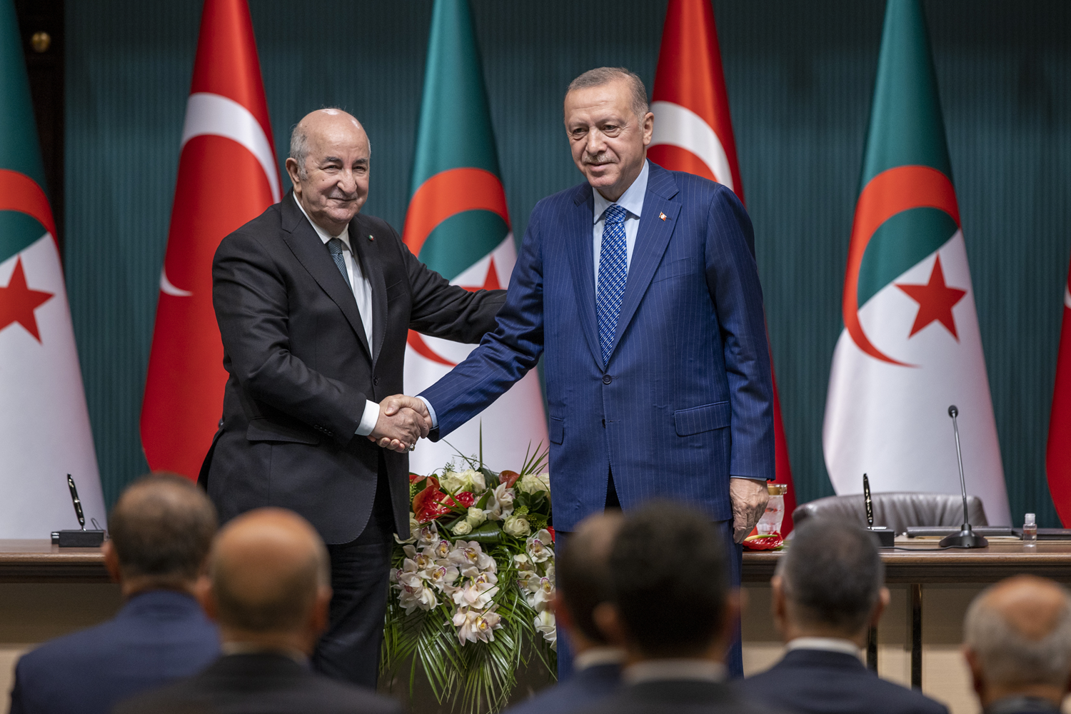 Cumhurbakan Erdoan, Cezayir Cumhurbakan Tebbun onuruna yemek verdi