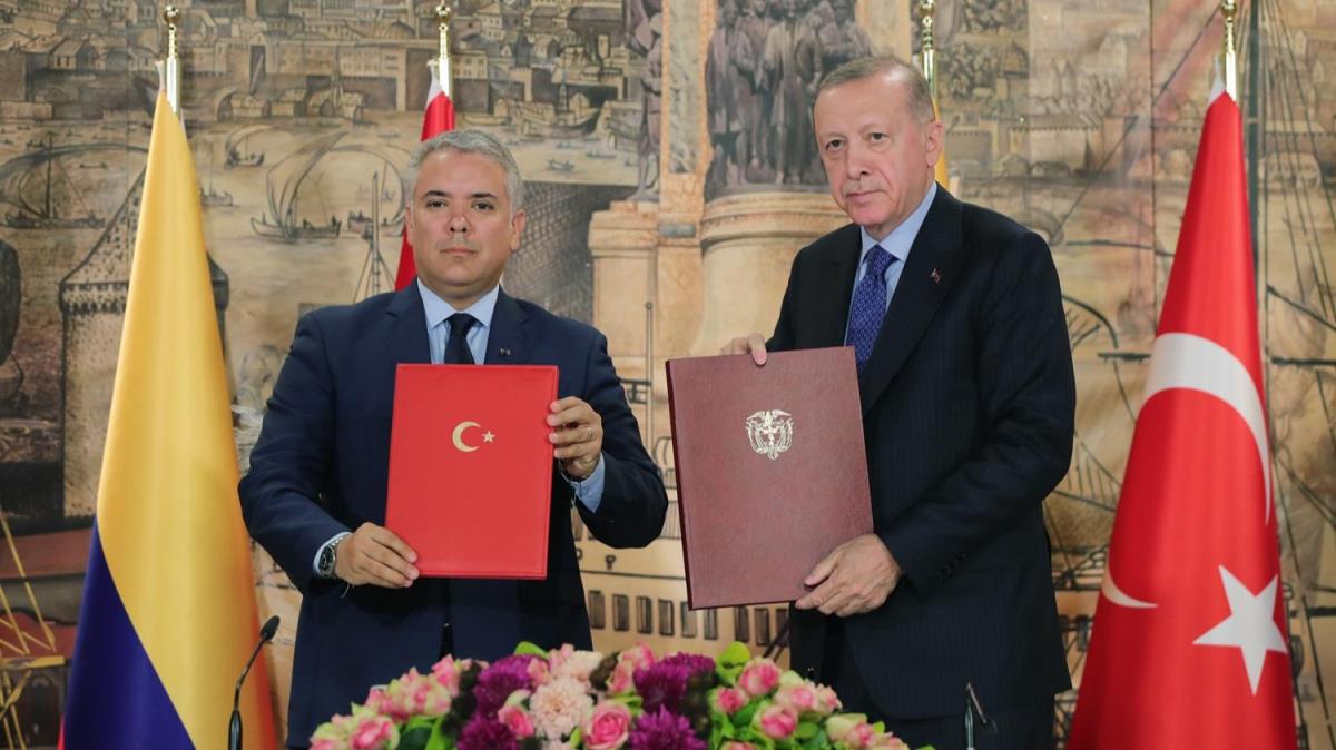 Duque Trkiye'de... Cumhurbakan Erdoan: Hedefimiz ticaret hacmini 5 milyar dolara karmak