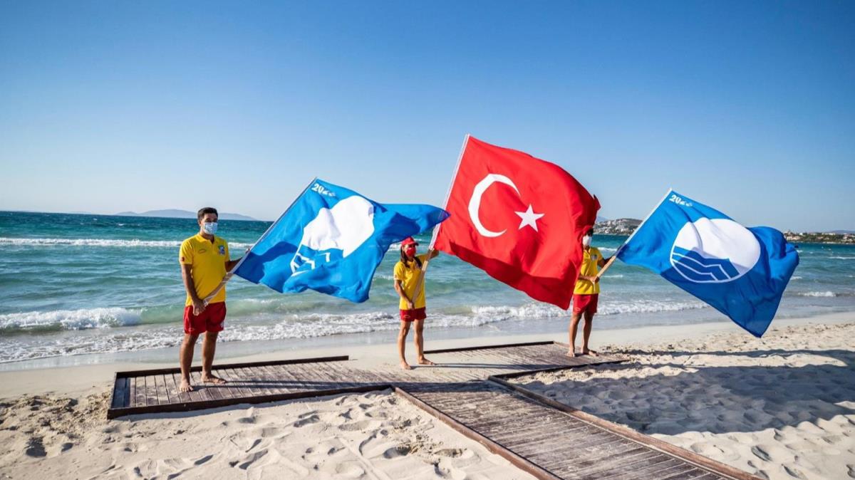 'Mavi bayrak'ta Trkiye'nin, 2022 zirvesini koruyor! dll plaj says 531'e ykseldi