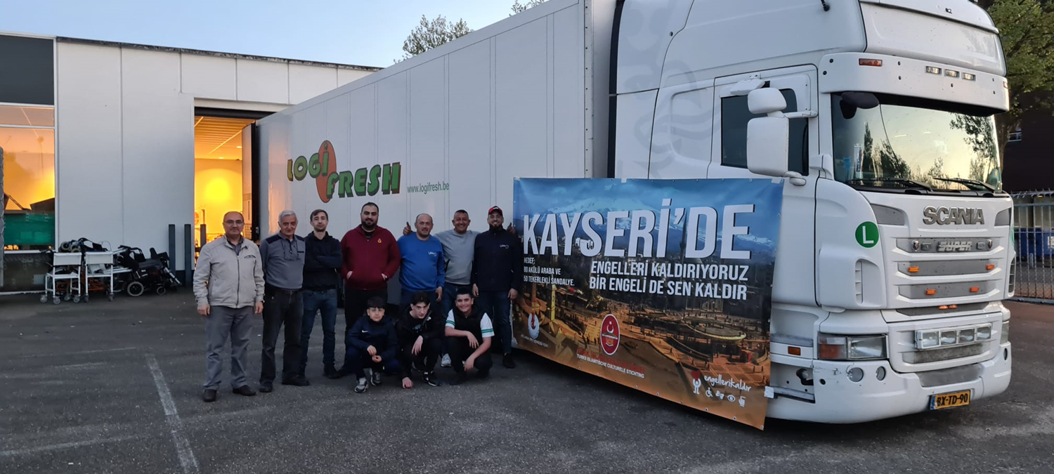 Hollanda'daki T�rklerden 285 engelliye ak�l� ve tekerlekli sandalye yard�m�