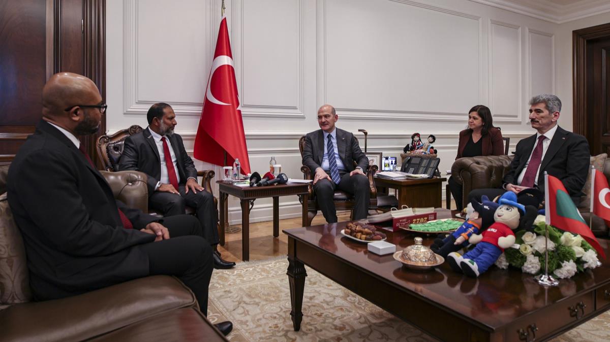 Bakan Soylu, Maldivler İçişleri Bakanı İmran Abdullah ile görüştü 