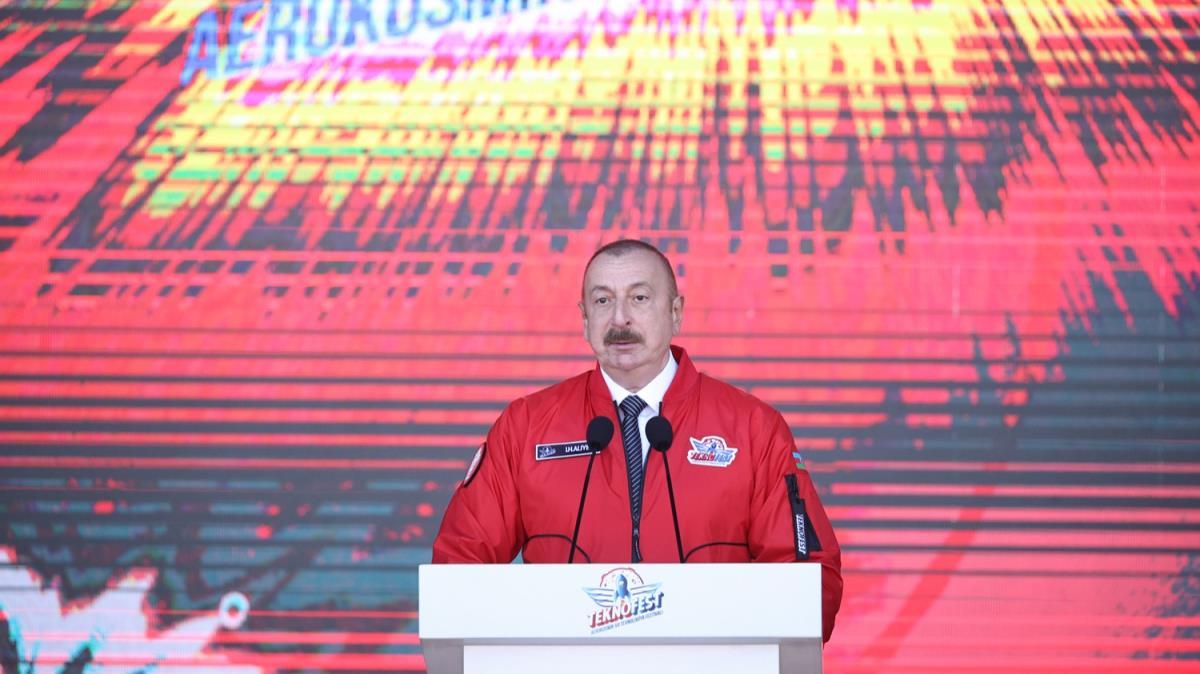 Bak'de TEKNOFEST heyecan... Azerbaycan Cumhurbakan Aliyev: Trkiye'nin gc bize g katt