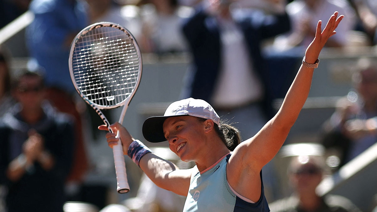 Roland Garros'ta ilk finalist Iga Swiatek