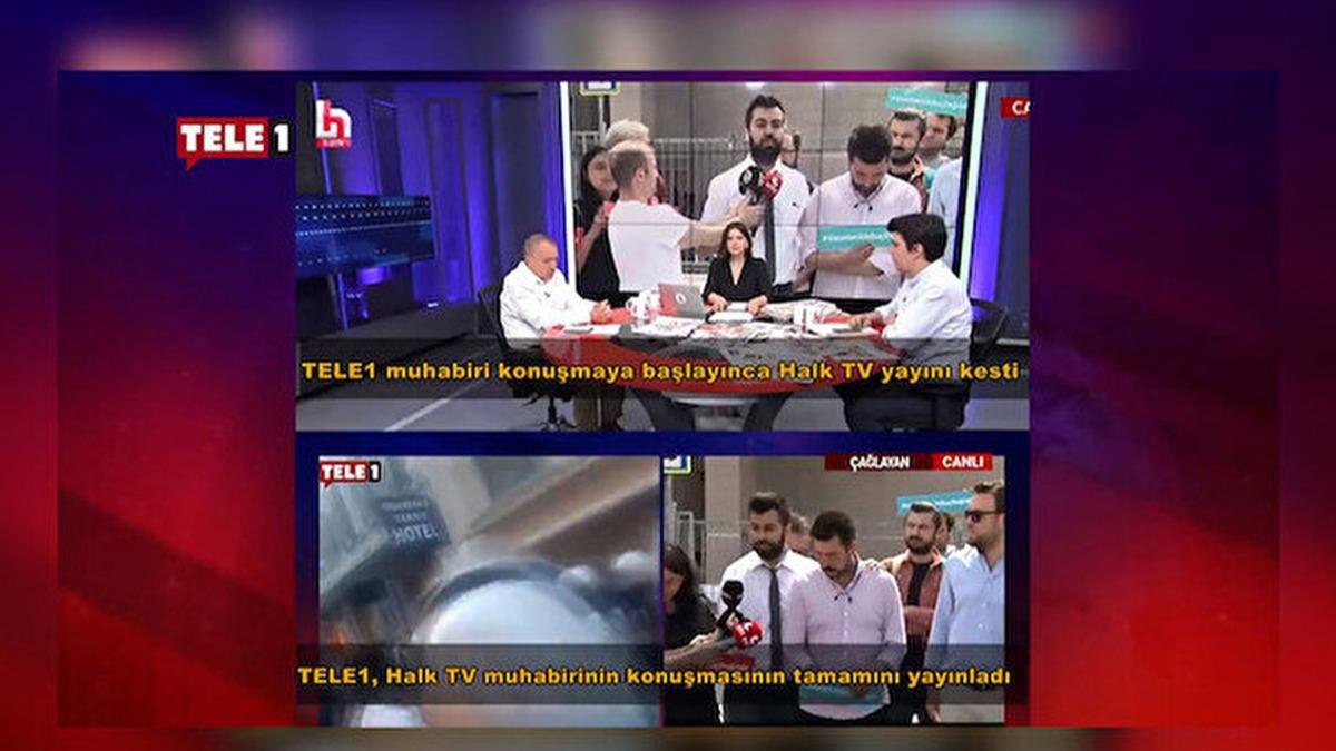 Halk TV-Tele1 kavgasnda ikinci perde: Yaynmz kestiniz!