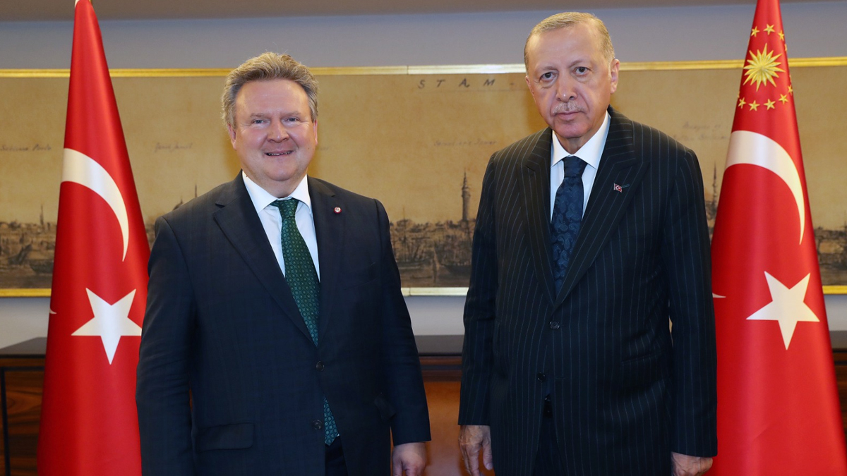 Cumhurba�kan� Erdo�an, Michael Ludwig'i kabul etti