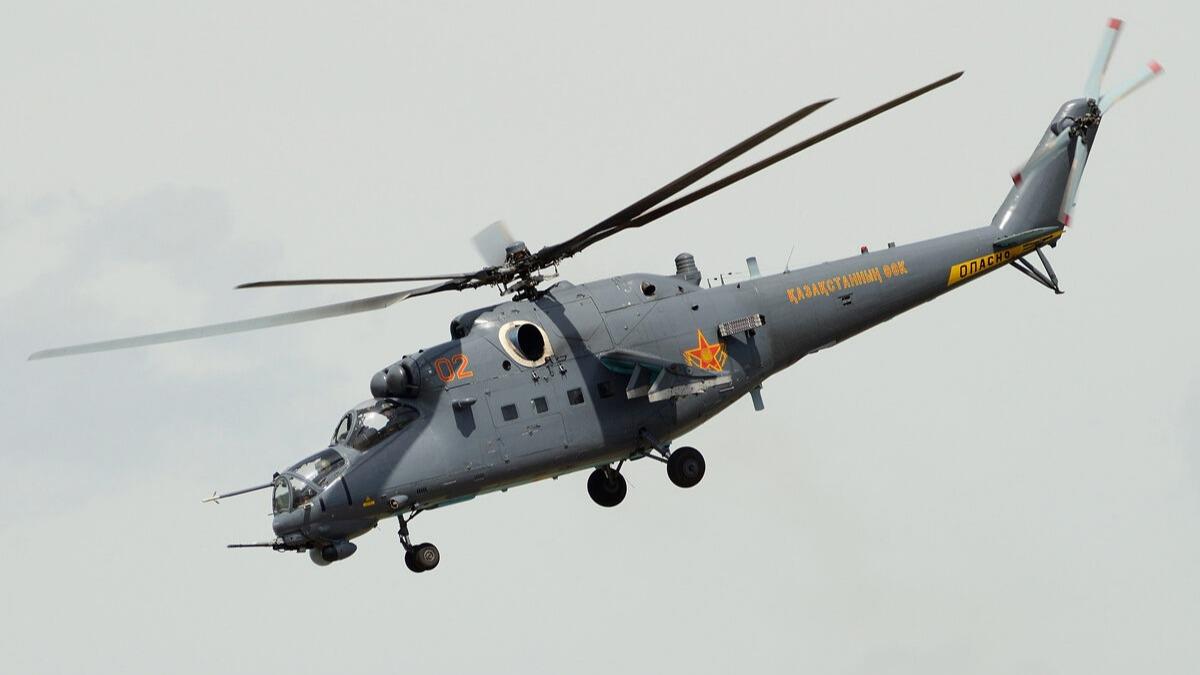 Azov Taburu, Mi-35M tipi helikopteri vurdu