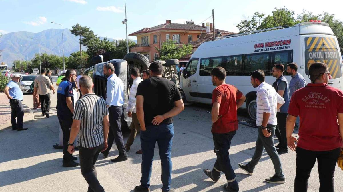Erzincan'da yaanan trafik kazasnda 7 kii yaraland