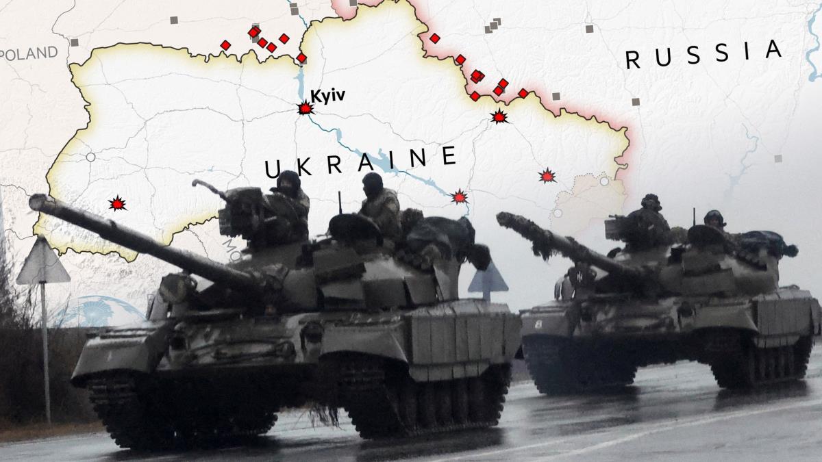 Ukrayna'ya ar darbe: Rus ordusu tarafndan yok edildi