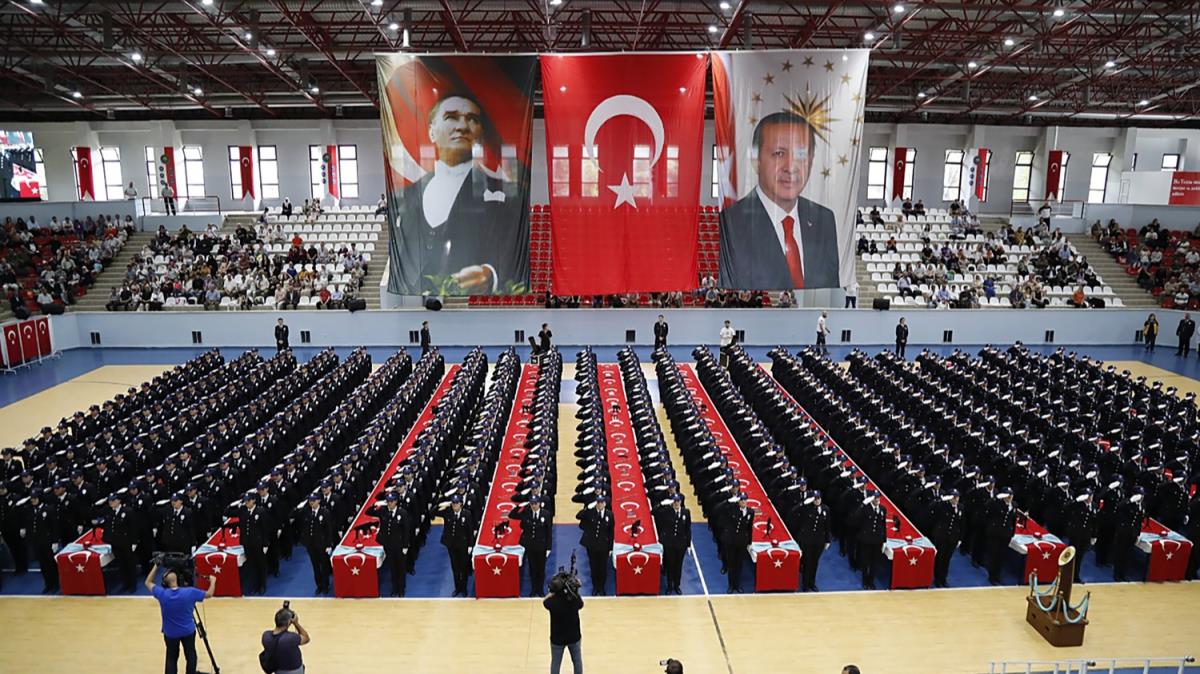 stanbul'da 499 kadn polis memuru mezuniyet sevinci yaad 