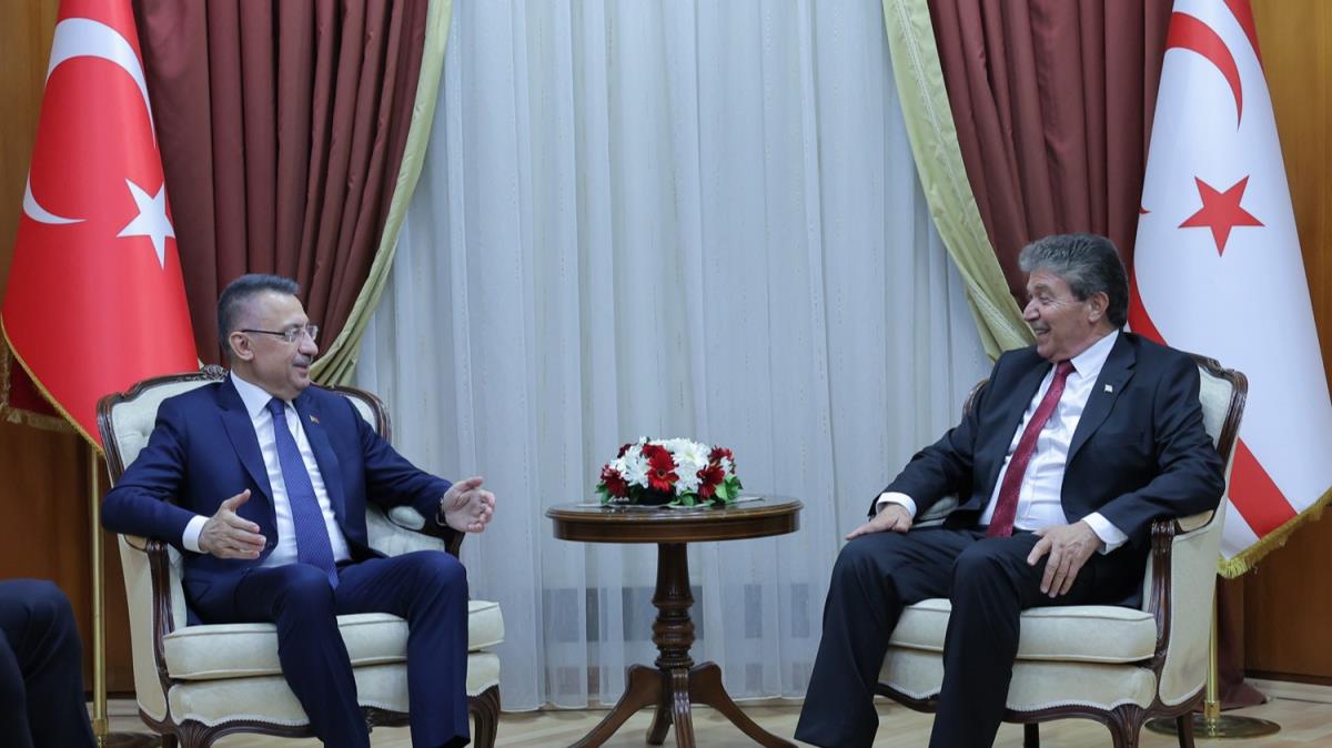 Cumhurbakan Yardmcs Oktay, KKTC Babakan stel'i ziyaret etti 