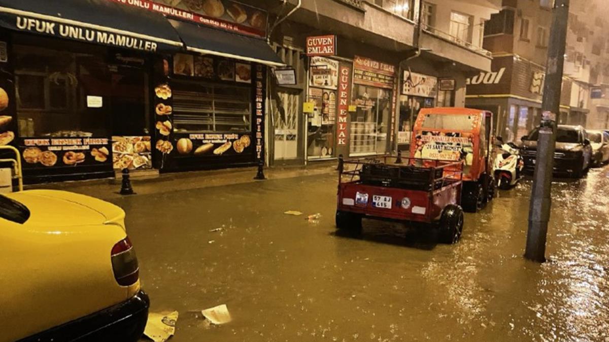 Sinop'ta saanak su basknlarna neden oldu