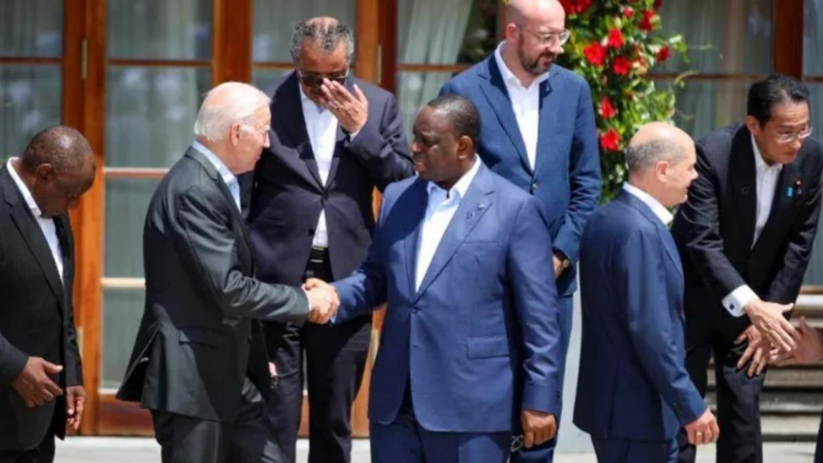 Senegal Cumhurbakan Sall, Biden ile grt