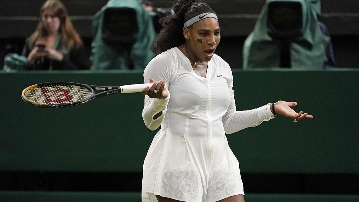 Serena Williams'tan Wimbledon'a erken veda