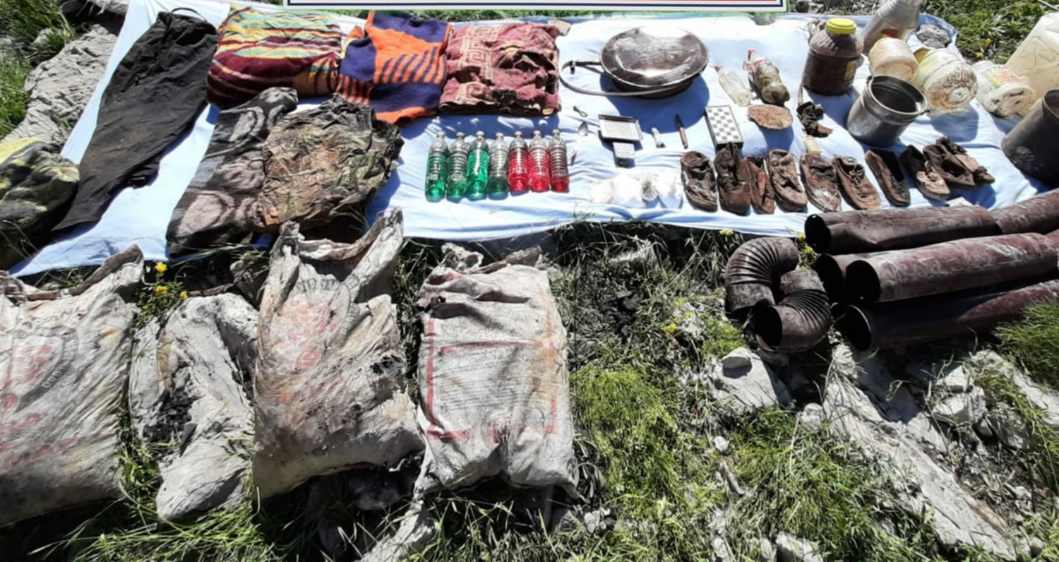 Kahramanmara�'ta PKK'l�lara ait m�himmat ve ya�am malzemesi ele ge�irildi