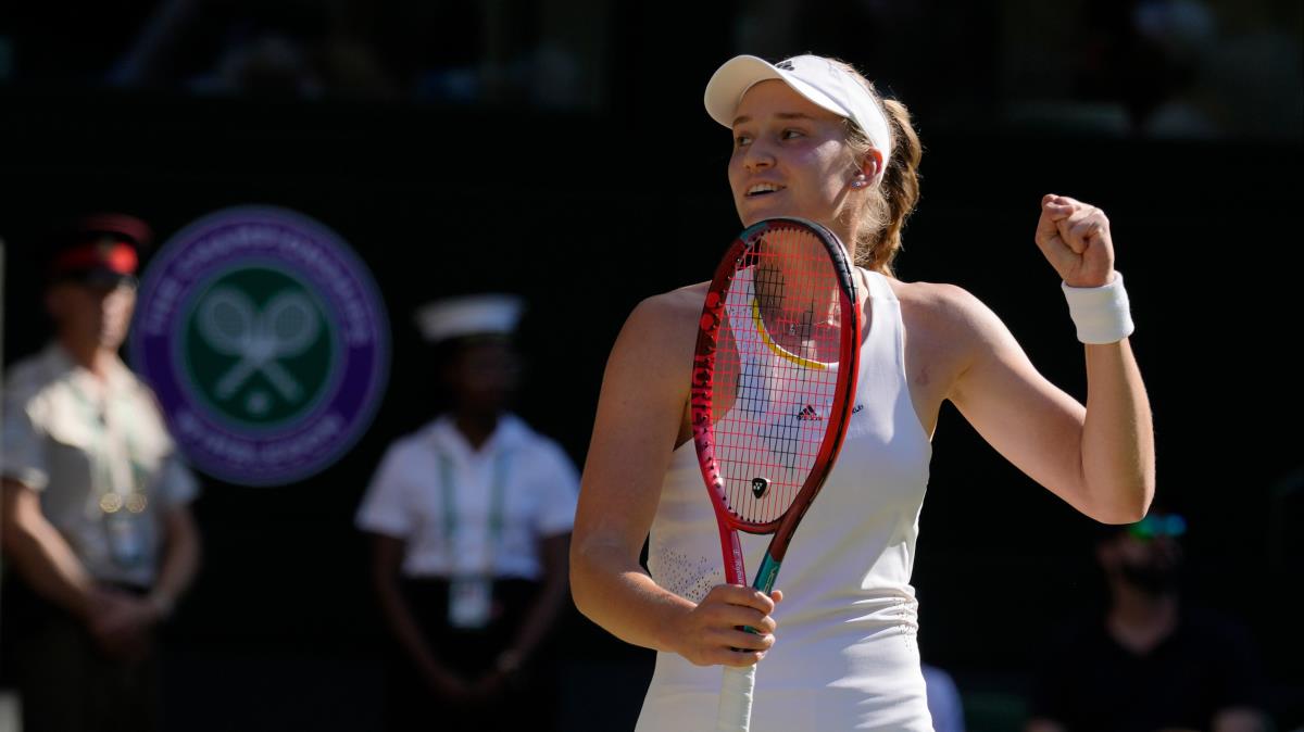 Wimbledon'da Elena Rybakina, adn finale yazdrd