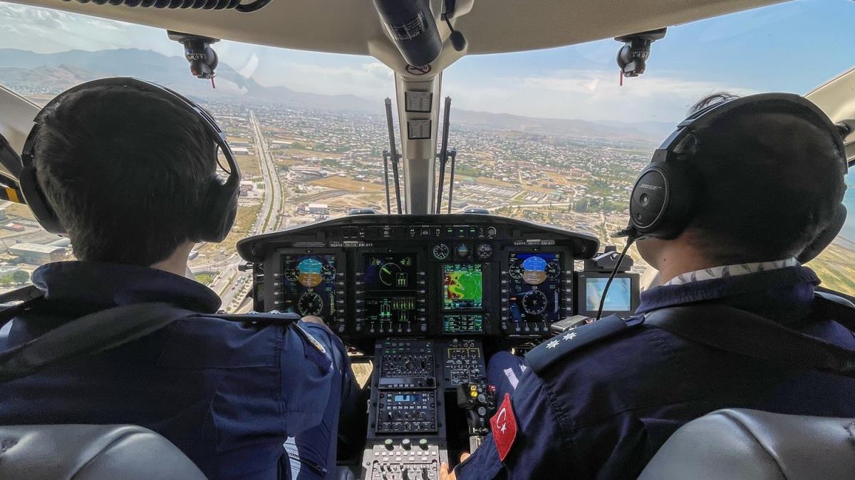 Van'da HA ve helikopter destekli trafik denetimi