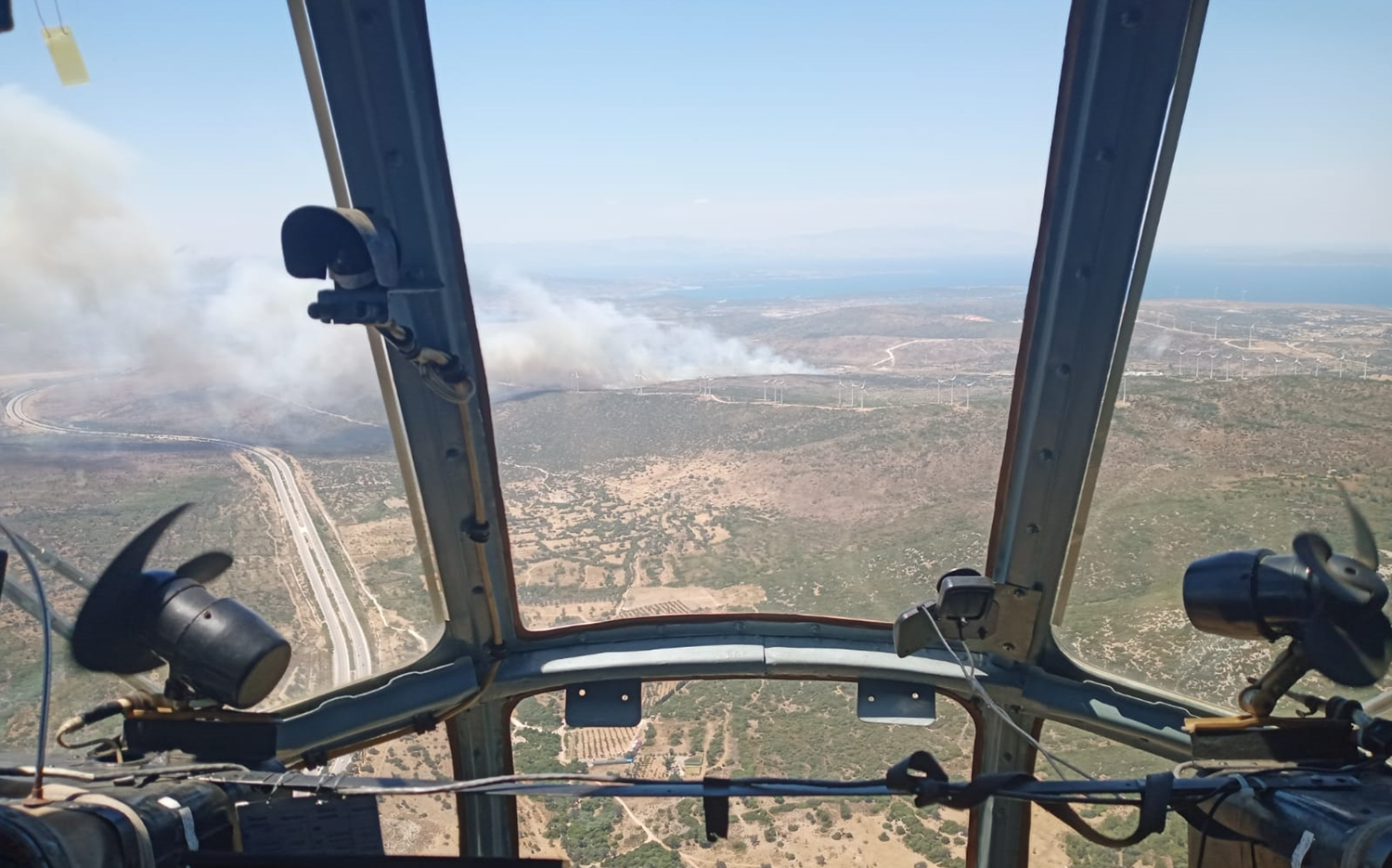 eme'de makilik alanda yangn kt