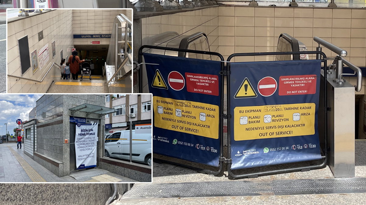 �stanbullunun asans�r ve y�r�yen merdiven �ilesi