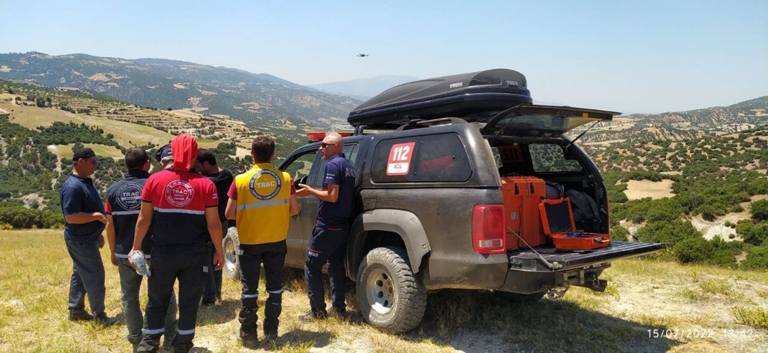 Zihinsel engelli 51 ya��ndaki kay�p kad�n drone ile bulundu