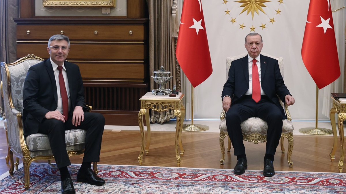 Cumhurbakan Erdoan, Mustafa Karaday'y kabul etti