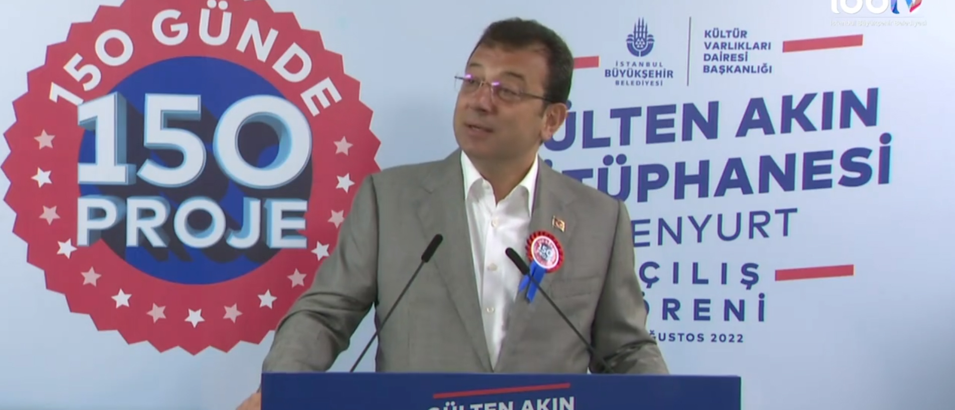 �mamo�lu 4 ay �nce a��l���n� yapt��� k�t�phaneyi yeniden a�t�!