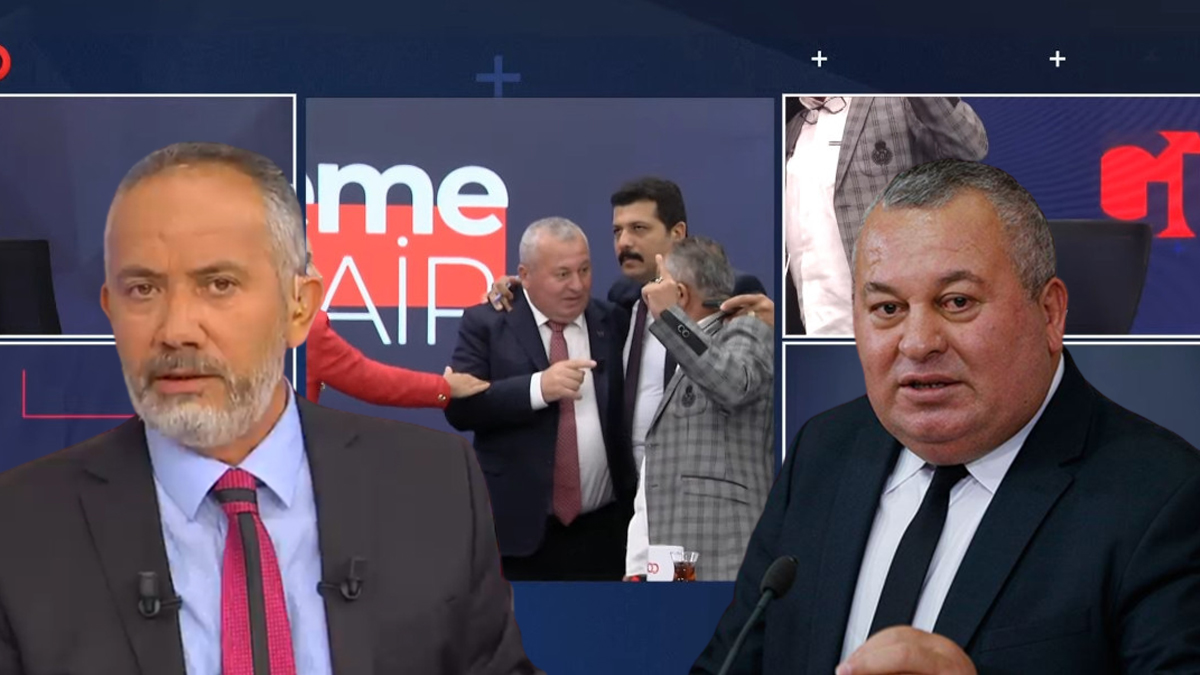 �irkin sald�r�! Cemal Enginyurt ve korumas� Latif �im�ek'i darp etti